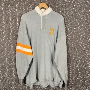 Vintage University of Tennessee Embroidered Logo Rugby Shirt Dehen Men's XL